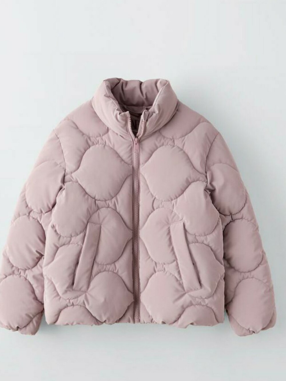 NEW Zara Girls 13/14 Calk Pink Lilac Insulated Quilted Puffer Jacket